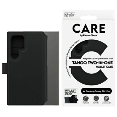Etui CARE by PanzerGlass Feature Tango 2w1 Wallet na Samsung Galaxy S24 Ultra - czarne
