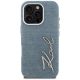3. Etui Karl Lagerfeld FW Jeans Signature Logo na iPhone 16 Pro Max - niebieskie