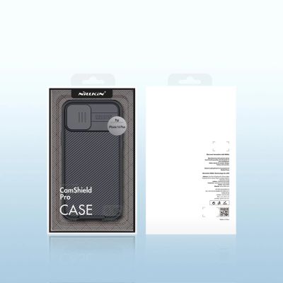 5. Nillkin CamShield Pro Magnetic Case etui iPhone 14 Plus pokrowiec osłona na aparat kamerę niebieski (z MagSafe)