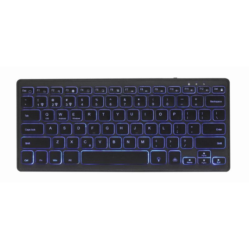 7. Gembird KB-BTRGB-01-DE klawiatura Uniwersalne Bluetooth QWERTZ Niemiecki Czarny