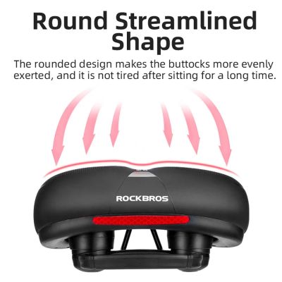 5. Siodełko rowerowe Rockbros AQ-6090B - czarno-niebieskie