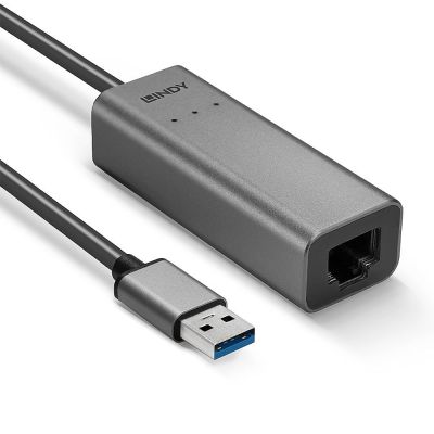 3. Lindy 43313 zmieniacz płci / kabli USB-A RJ-45 Srebrny