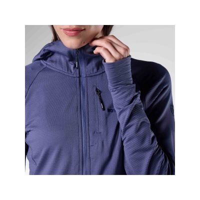 3. Bluza damska ROSSIGNOL W Textured Hoodie Mid Layer granatowa