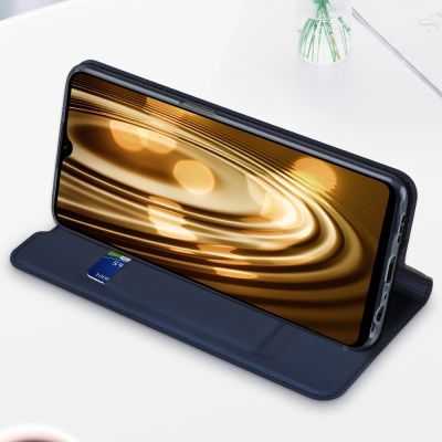 15. Dux Ducis Skin Pro kabura etui pokrowiec z klapką Realme Narzo 50A czarny