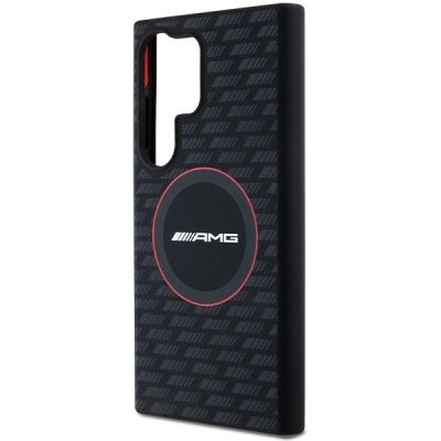 6. Etui AMG Silicone Carbon Pattern MagSafe na Samsung Galaxy S24 Ultra - czarne