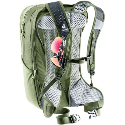 8. Plecak rowerowy Deuter Race Air 14 + 3, mineral/glove
