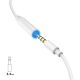4. Dudao adapter audio przejściówka do słuchawek z Lightning na mini jack 3,5 mm biały (L16i white)