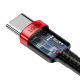 5. Kabel Baseus CATKLF-AL91 USB-C - USB-C PD QC 100W 5A 480Mb/s 2m - czarno-czerwony