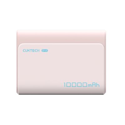 3. Powerbank Cuktech CP13 30W 10000mAh USB-C + USB-A - różowy