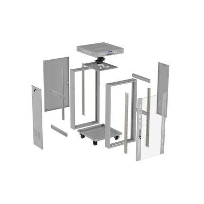 26. LANBERG SZAFA STOJĄCA RACK 19" 22U 600X600 SZARA