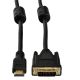 3. Kabel Akyga AK-AV AK-AV-11 (DVI-D M - HDMI M; 1,8m; kolor czarny)