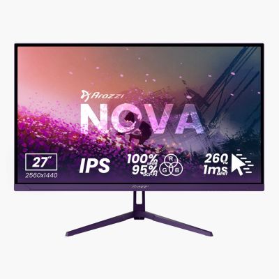 6. Arozzi | Nova | 27 " | IPS | QHD | 16:9 | 180 Hz | 1 ms | 2560 x 1440 pixels | 350 cd/m2 | HDMI ports quantity 2 | Purple