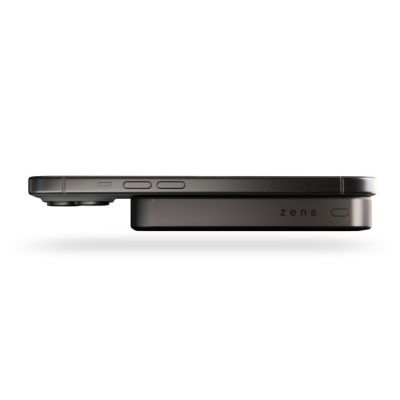5. ZENS Slim Qi2 Aluminium Powerbank - magnetyczny powerbank 10000 mAh kompatybilny z MagSafe i Qi2 (black)