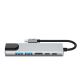 3. Adapter Tech-Protect HB02 HUB Adapter 6w1 USB-C + USB2.0 + USB3.0 + HDMI 4K 30Hz + RJ45 + PD100W - szary