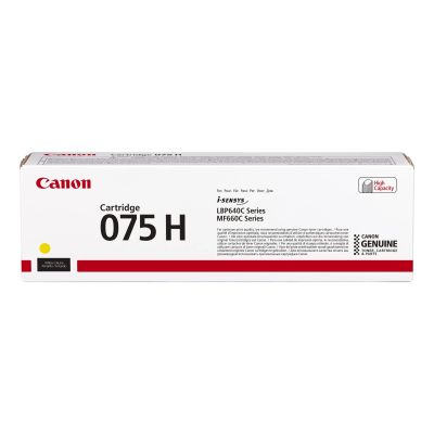 7. Canon 075 H kaseta z tonerem 1 szt. Oryginalny Żółty