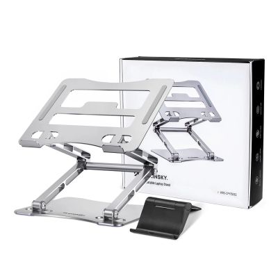 8. Podstawka pod laptopa, tablet Wozinsky WRS-CPY75DSS aluminiowa + Gratis! podstawka do smartfona - srebrna