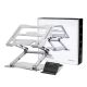 8. Podstawka pod laptopa, tablet Wozinsky WRS-CPY75DSS aluminiowa + Gratis! podstawka do smartfona - srebrna