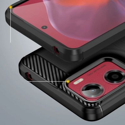 5. Etui Tech-Protect TPUCarbon na Motorola Moto G05 / E15 - czarne