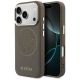 Etui Guess Perforated 4G MagSafe na iPhone 17 Pro Max - brązowe