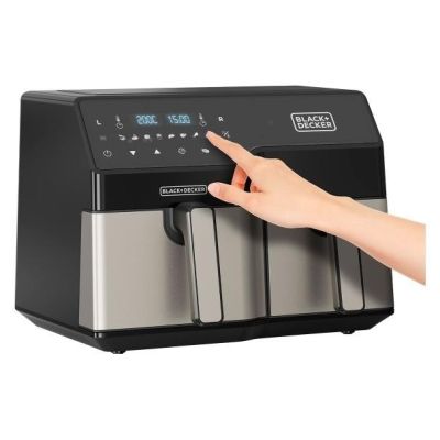 2. Frytkownica beztłuszczowa Black+Decker Air Fryer Dual Basket BXAF9000E