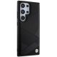 4. Etui BMW Signature Leather Crossing Lines Pattern na Samsung Galaxy S24 Ultra - czarne