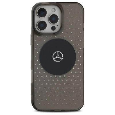 3. Etui Mercedes MB Case Star Pattern na iPhone 16 Pro - czarne