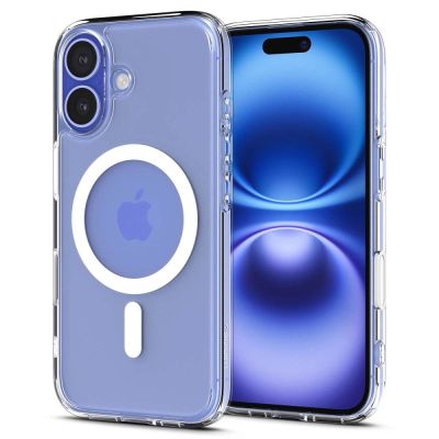 Etui Spigen Ultra Hybrid "T" MagSafe na iPhone 16 - białe
