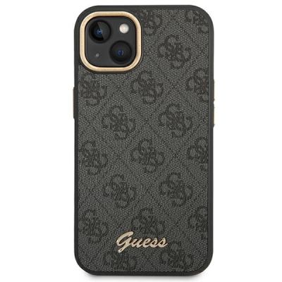 3. Etui Guess 4G Vintage Gold Logo na iPhone 14 - czarne