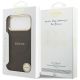 8. Etui Guess Peony Hot Stamp MagSafe na iPhone 17 Pro Max - brązowe
