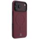 4. Etui Mercedes Leather 3D MagSafe do iPhone 17 Pro Max - granatowe