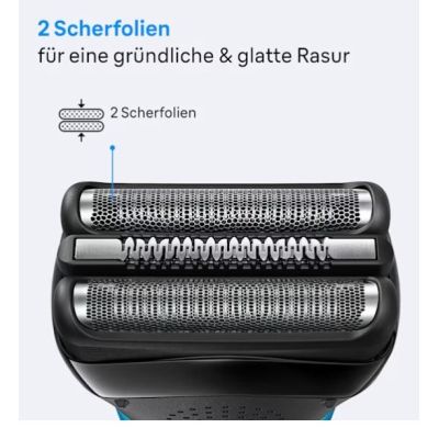 3. Braun Series 3 310s Golarka foliowa Przycinarka Czarny, Niebieski