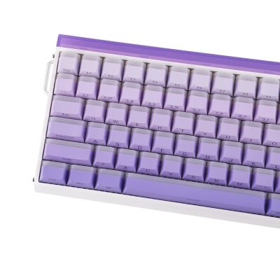 3. Klawiatura gasket HERO84 HE White+Purple+Gradient+LIGHT JadeKing switch RGB AULA