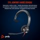 12. Słuchawki Poly Blackwire 3310 Mono Microsoft Teams USB-C