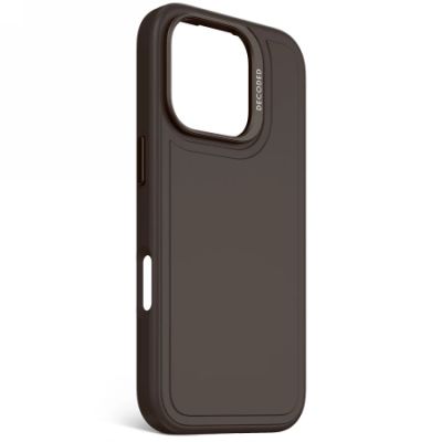 2. Etui Decoded AntiMicrobial Silicone Stacks Backcover z MagSafe do iPhone 16 Pro - ciemnobrązowe