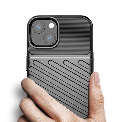 6. Thunder Case elastyczne pancerne etui pokrowiec iPhone 13 mini zielony