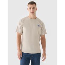 T-shirt oversize z nadrukiem męski 4F 4FRSS24TTSHM2535-83S