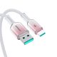 7. Kabel Joyroom S-A42 Crystal-Clear Series 3A USB-A - USB-C 1,2m - biały