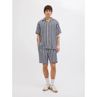 3. Jack&Jones krótkie joggery JPSTJAIDEN COBA STRIPE JOG SHORTS REG SN 12274413 OCEAN CAVERN