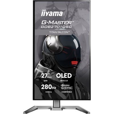2. iiyama G-MASTER GOB2701QSC-B1 monitor komputerowy 68,6 cm (27") 2560 x 1440 px 2K Ultra HD OLED Czarny