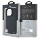 9. Etui Mercedes MB Wood Imitation Leather MagSafe na iPhone 16 Pro Max - granatowe