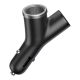 4. Baseus Y Type Car Charger ładowarka samochodowa 2x USB + gniazdo zapalniczki 3.4A czarny (CCALL-YX01)