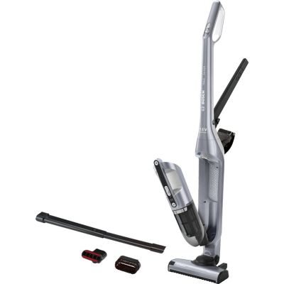 15. Bosch BCH3P210 okurzacz na kiju/szczotka elektryczna Odkurzacz stojący 2 w 1 AC/Bateria Suchy Bez worka 0,4 l Czarny, Szary