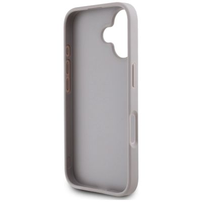 7. Etui Guess Grained Roses Big 4G logo na iPhone 16 - fioletowe