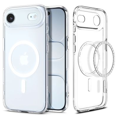 Etui Spigen Ultra Hybrid MagSafe na iPhone 17 Air - przezroczysto-białe