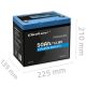 8. Qoltec Akumulator LiFePO4 Litowo-Żelazowo-Fosforanowy | 12.8V | 50Ah | 640Wh| BMS