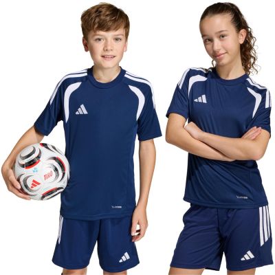 10. Koszulka dla dzieci adidas Tiro 26 League Jersey granatowo-biała KB1323