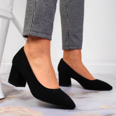 8. Czółenka na obcasie Sergio Leone W SK358A czarne 