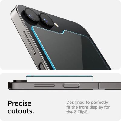 12. Szkło hartowane Spigen Glas.tR EZ Fit na Samsung Galaxy Z Flip 6 - 2 szt.
