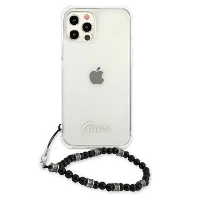 3. Etui Guess Black Pearl na iPhone 12 / iPhone 12 Pro - przezroczyste
