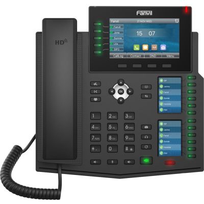 2. Fanvil X6U V2 Wysokiej klasy telefon biznesowy z gigabitowym portem SIP POE USB